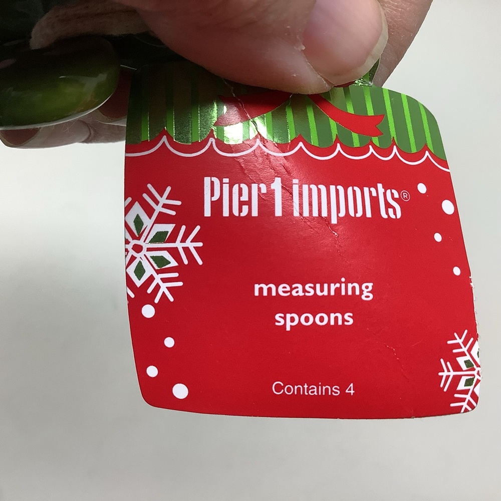 Pier 1 Imports Cardinal Ceramic Measuring Spoons - Picture 3 of 5